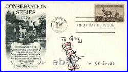 Theodor Dr. Seuss Geisel Inscribed Original Art Signed