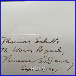 Thomas E. Dewey Signed Photograph Inscribed to Mrs. Marion Shulte 1947