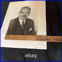 Thomas E. Dewey Signed Photograph Inscribed to Mrs. Marion Shulte 1947