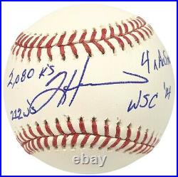 Tim Hudson autographed signed inscribed baseball Atlanta Braves PSA COA