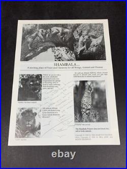 Tippi Hedren Autograph, Signed, Inscribed Pamphlet PSA/DNA, GRADE 7, NEAR MINT