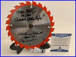 Tobin Bell & Shawnee Smith Dual Signed Inscribed SAW Blade Autograph Beckett COA