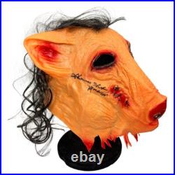 Tobin Bell & Shawnee Smith autographed signed Inscribed mask JSA COA Jigsaw Saw