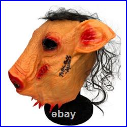 Tobin Bell & Shawnee Smith autographed signed Inscribed mask JSA COA Jigsaw Saw