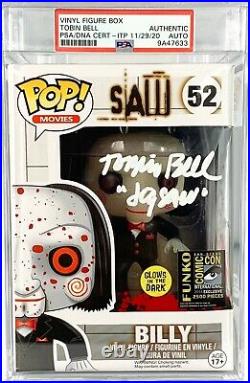 Tobin Bell autographed signed inscribed Funko Pop #52 Saw PSA Encapsulated