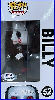 Tobin Bell autographed signed inscribed Funko Pop SAW Billy #52 PSA COA