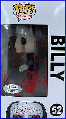 Tobin Bell autographed signed inscribed Funko Pop SAW Billy #52 PSA COA Limited