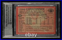 Todd Christensen Signed 1983 Topps #298 Inscribed XV, XVII Rookie Card Autog