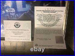 Tom Brady Autographed 36X36 Tegata Photo Framed Inscribed #5/25 Patriots UDA