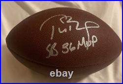 Tom Brady SB 36 MVP Inscribed Autographed Signed NFL Football Super Bowl GOAT