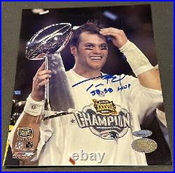 Tom Brady Signed Autographed 8x10 Photo Tristar Holo Inscribed Sb 38 Mvp