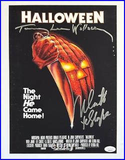 Tommy Lee Wallace Nick Castle autographed inscribed 11x14 photo Halloween JSA Tommy Lee Wallace Nick Castle autographed inscribed 11x14 photo Halloween JSA