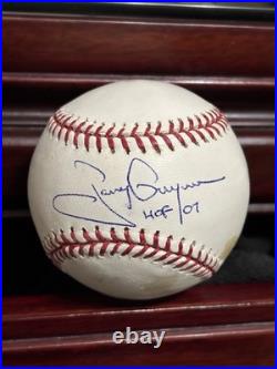 Tony Gwynn Inscribed HOF 07 Signed Selig OMLB Baseball PSA COA Padres Autograph