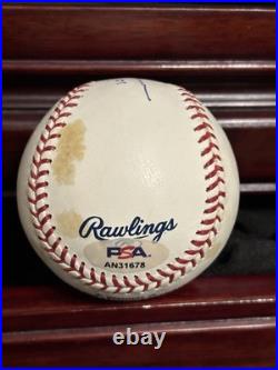 Tony Gwynn Inscribed HOF 07 Signed Selig OMLB Baseball PSA COA Padres Autograph