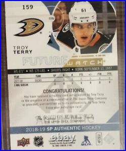 Troy Terry Future Watch Auto Autographed Inscribed Mint