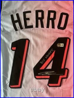 Tyler Herro Miami Heat Autographed Signed Inscribed Jersey COA Beckett