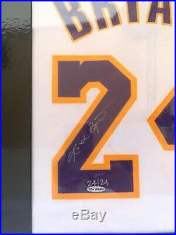 UDA signed Kobe Bryant jersey White Home Inscribed Limited 24 Autograph