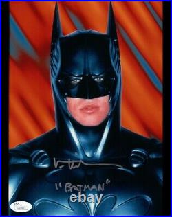 Val Kilmer Signed Autographed 8X10 Photo Batman Forever Inscribed Silver Ink JSA