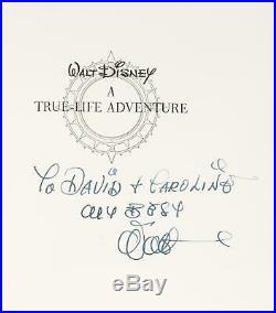 Vanishing Prairie Inscribed & Signed by Walt Disney To McDonald's Founder