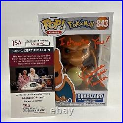 Veronica Taylor Signed Autograph Charizard Pokémon Funko Pop Inscribed JSA COA