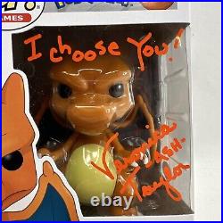 Veronica Taylor Signed Autograph Charizard Pokémon Funko Pop Inscribed JSA COA