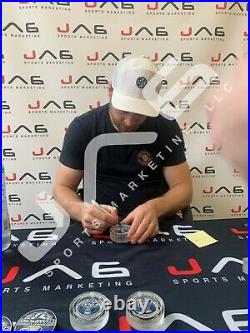 Victor Hedman autograph signed inscribed GU Ice puck Tampa Bay Lightning JSA COA