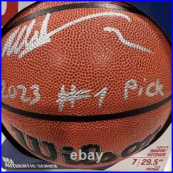 Victor Wembanyama SIGNED WILSON I/O BASKETBALL autograph INSCRIBED Fanatics #1