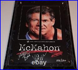 Vince McMahon Signed WWE Shop Exclusive 9x7 Plaque Inscribed Autograph JSA LOA