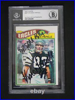 Vince Papale 1977 Topps #397 Signed Inscribed Dream Big Bas Authentic Auto