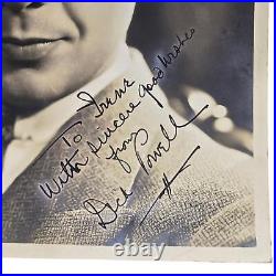 Vintage Actor DICK POWELL Autograph Signed Inscribed Hollywood Head Shot Photo