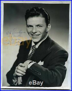 Vintage FRANK SINATRA early signed photo 1942 inscribed autograph signature RARE