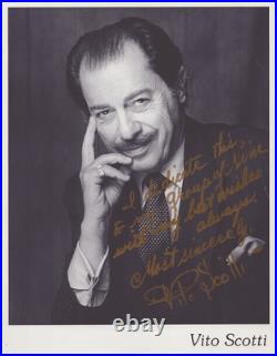 Vito Scotti Autographed Inscribed Photograph