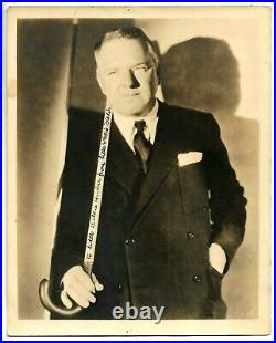 W. C. FIELDS Autographed SIGNED Photograph INSCRIBED. From LITTLE WILLE FIELDS