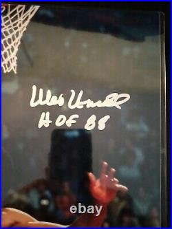 WES UNSELD Signed HOF 88 Inscribed Autograph 16X20 photo Washington Bullets