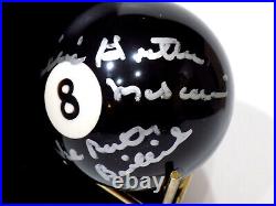 WILLIE MOSCONI HOF Signed Autograph Inscribed Auto # 8 Ball Pool Ball JSA? COA