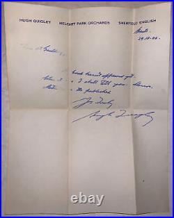 WITH SIGNED LETTER, NEW FOREST ORCHARD, by HUGH QUIGLEY, 1947, 1st, FORESTRY, DJ