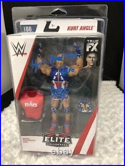 WWE Mattel Elite Kurt Angle Autograph Figure Inscribed Signed HighSpots COA