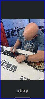 WWE STONE COLD Steve Austin Signed And Inscribed Smoking Skull Belt Beckett Coa