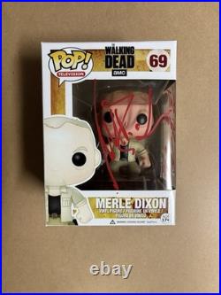 Walking Dead Michael Rooker Funko 69 Merle Dixon Signed Autograph Inscribed JSA