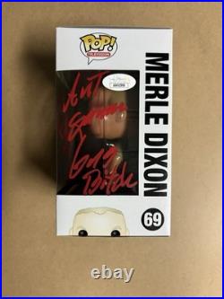 Walking Dead Michael Rooker Funko 69 Merle Dixon Signed Autograph Inscribed JSA