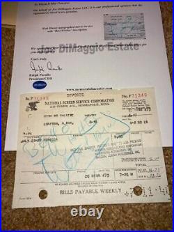 Walt Disney Autographed and inscribed Best Wishes movie invoice