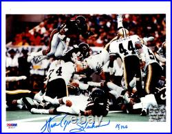 Walter Payton Psa/dna Signed & Inscribed 8x10 Photograph Chicago Bears Autograph