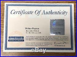 Walter Payton signed autograph Helmet inscribed Sweetness #569/600 Steiner COA