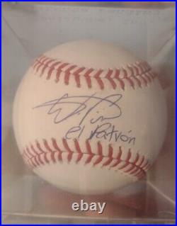 Wander Franco Inscribed EL PATRON Tampa Bay Rays Signed Autographed OML Baseball
