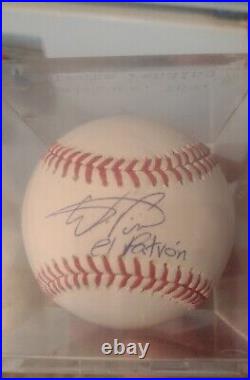 Wander Franco Inscribed EL PATRON Tampa Bay Rays Signed Autographed OML Baseball