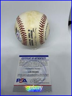 Warren Spahn Signed Baseball PSA/DNA Certified Autograph 363 Wins Inscribed Auto