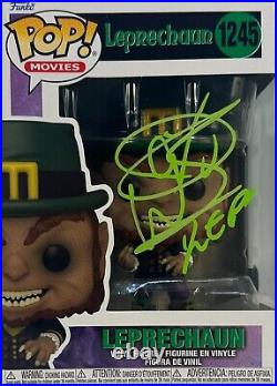 Warwick Davis autographed signed inscribed Funko Pop #1245 Leprechaun BAS