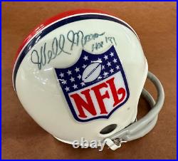 Wellington Mara Signed & Inscribed NFL Shield Mini Helmet Autograph Auto JSA COA