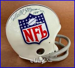 Wellington Mara Signed & Inscribed NFL Shield Mini Helmet Autograph Auto JSA COA