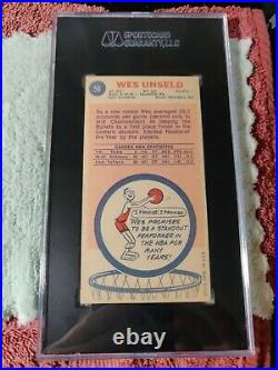 Wes Unseld 1969-70 Topps #56 SGC Authentic Hand-signed Auto Inscribed HOF 88
